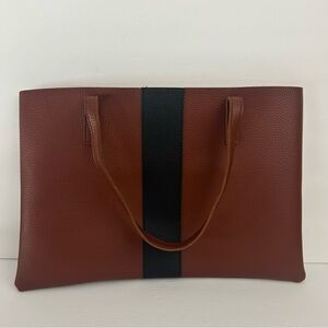 Vince Camuto womens brown faux leather shoulder bag